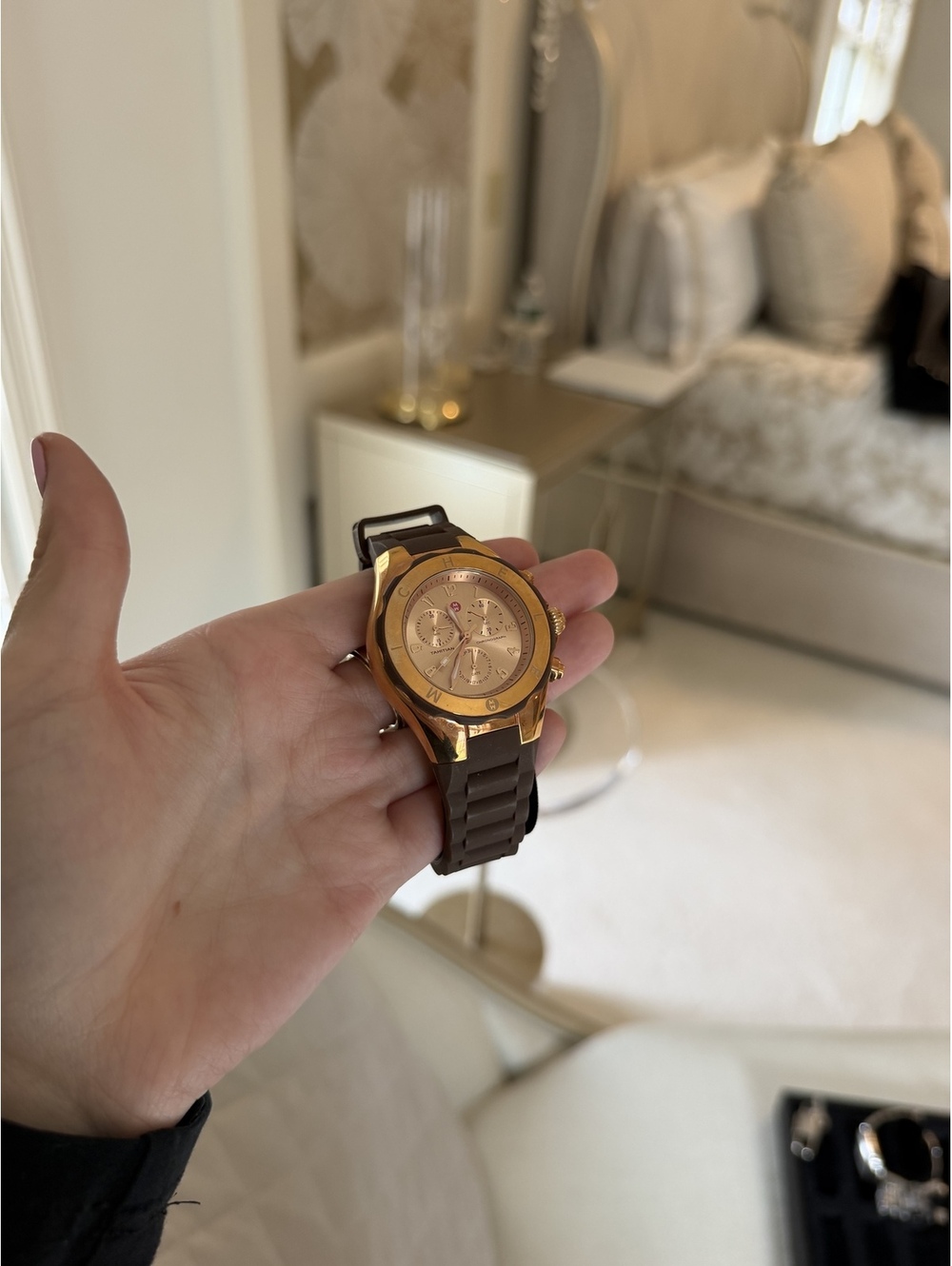 Michele Tahitian Jelly Bean Chronograph Watch